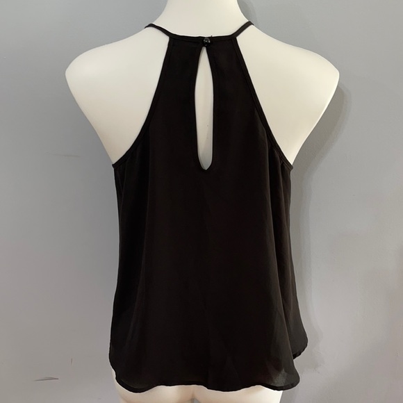 Black halter blouse with keyhole back - Picture 4 of 7